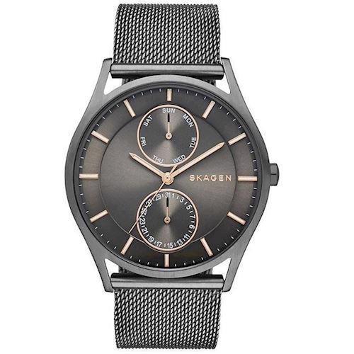 Image of Skagen Holst IP grå stål quartz med fem visere herre ur, model SKW6180